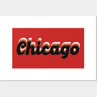 Chicago City Retro Posters and Art